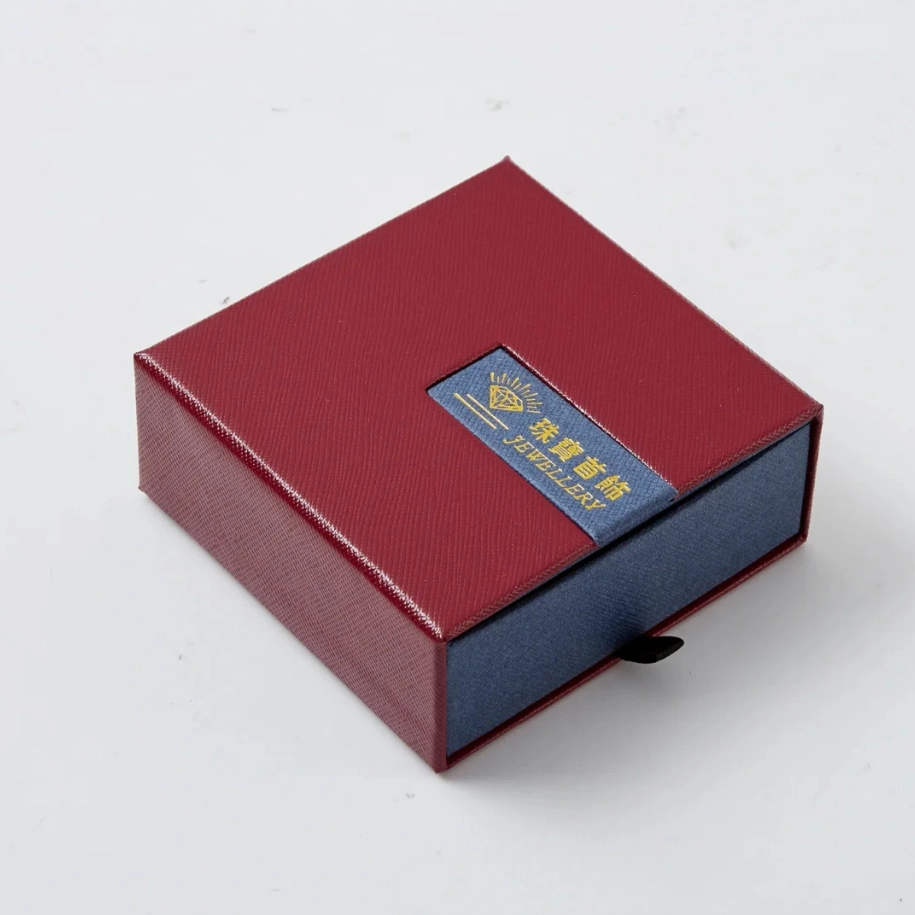 Warm & Prestigious Red Drawer Jewellery packaging box 1