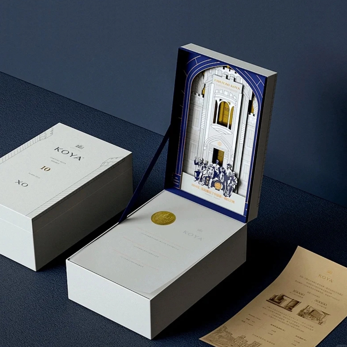 Boîtes d'emballage de liqueur Palace Royal Style Premium XO 1