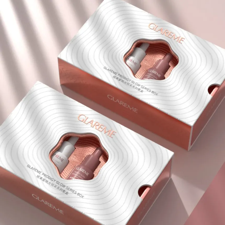 Yingmei neue maßgeschneiderte Make-up-Box mit Heißprägung 2