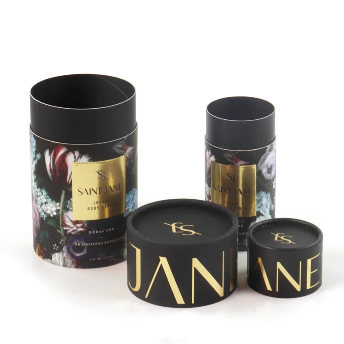 A black round packaging box of luxurious beauty 1