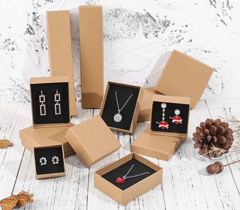Hot Custom Jewelry Boxes with Logo Gray Board Packaging Box Yingmei Brand 2
