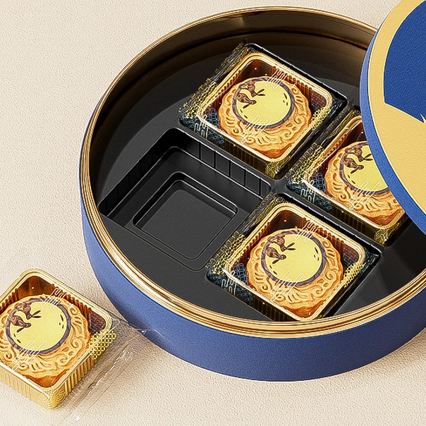 Runde Himmel und Erde bedecken die Mooncake-Verpackungsbox 1