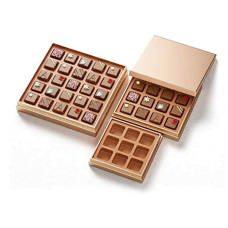 Yingmei Best Chocolate Plastic Box Packaging Scatola per imballaggio in cartone grigio 1