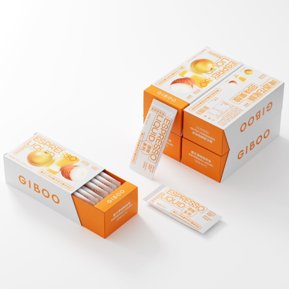 GIBOO ALIQUID Series Классическая упаковочная коробка для жидкости для растворимого кофе 1