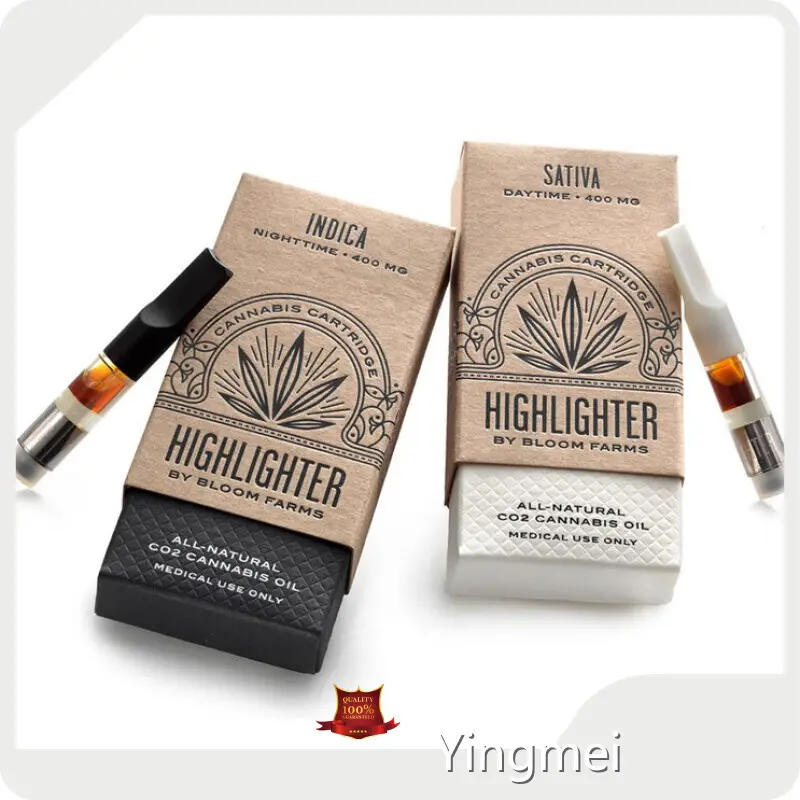 Custom Hemp Cardboard Boxes Hot Stamping Yingmei 1