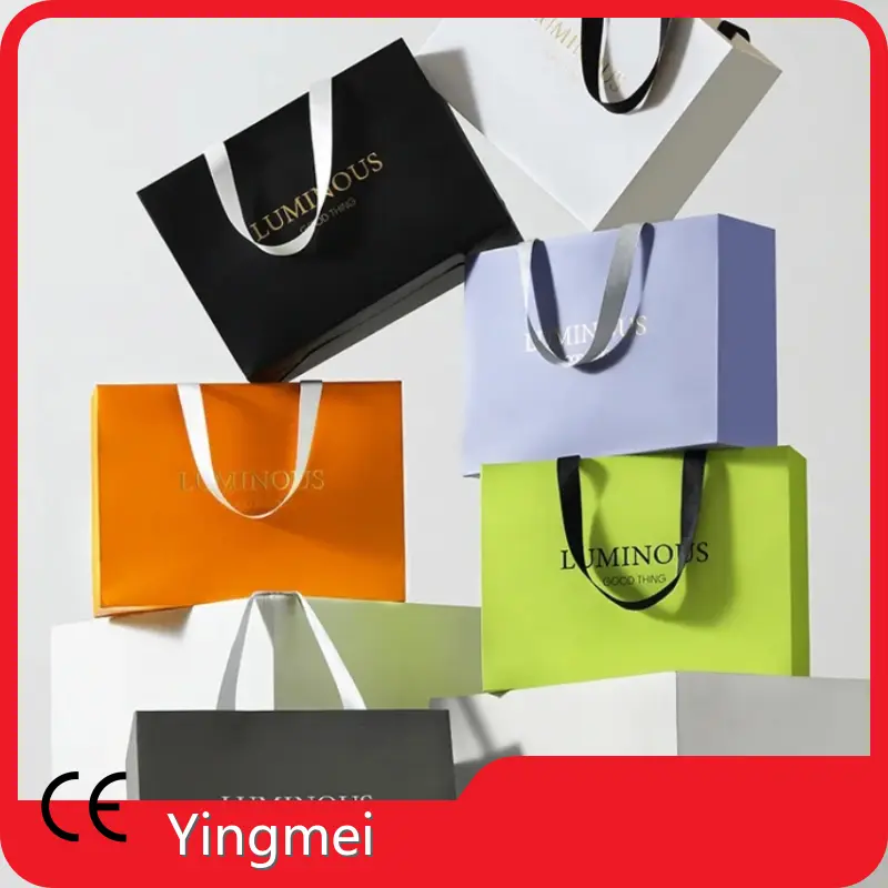 Custom Printed Bags for Business Yingmei,Gold/silver Cardboard Packaging Box 1