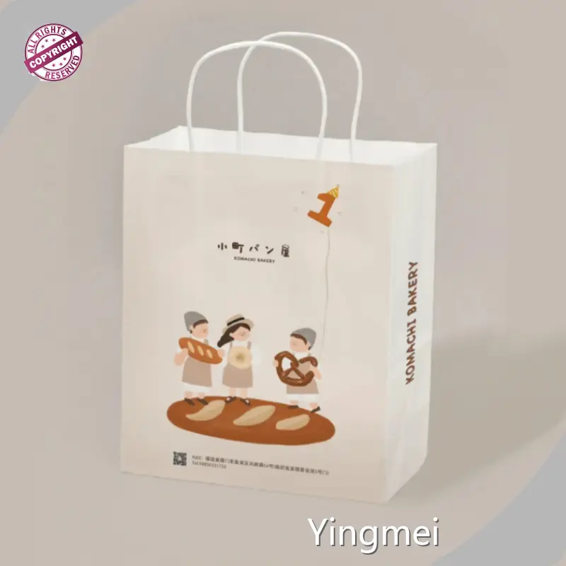 Фабрика коричневых бумажных пакетов Yingmei производит портативную упаковочную коробку 1