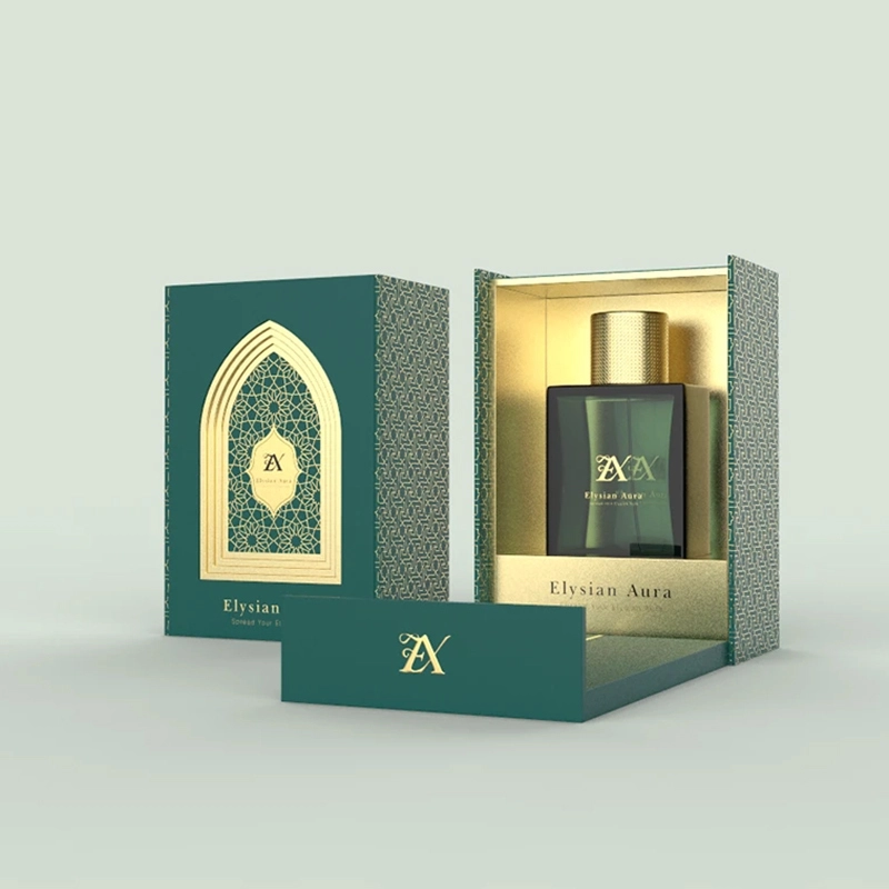 Green Luxury Perfume Packaging Box 1