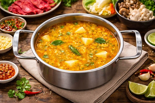 น้ำซุปเสาวรสสูตร 1 - น้ำซุปสำหรับหม้อไฟในร้านอาหาร 1