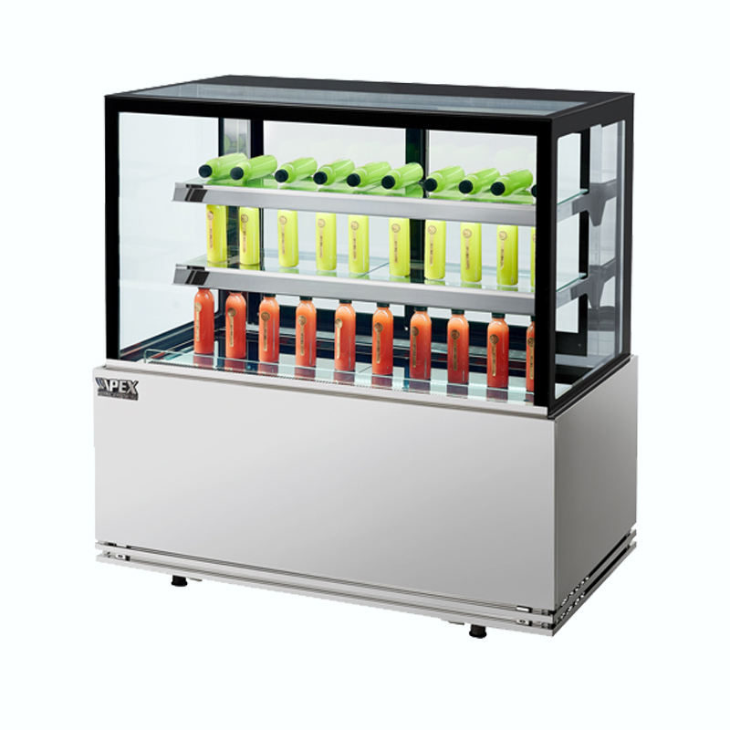 Vitrine à gâteaux sur pied (3 étagères carrées) 2