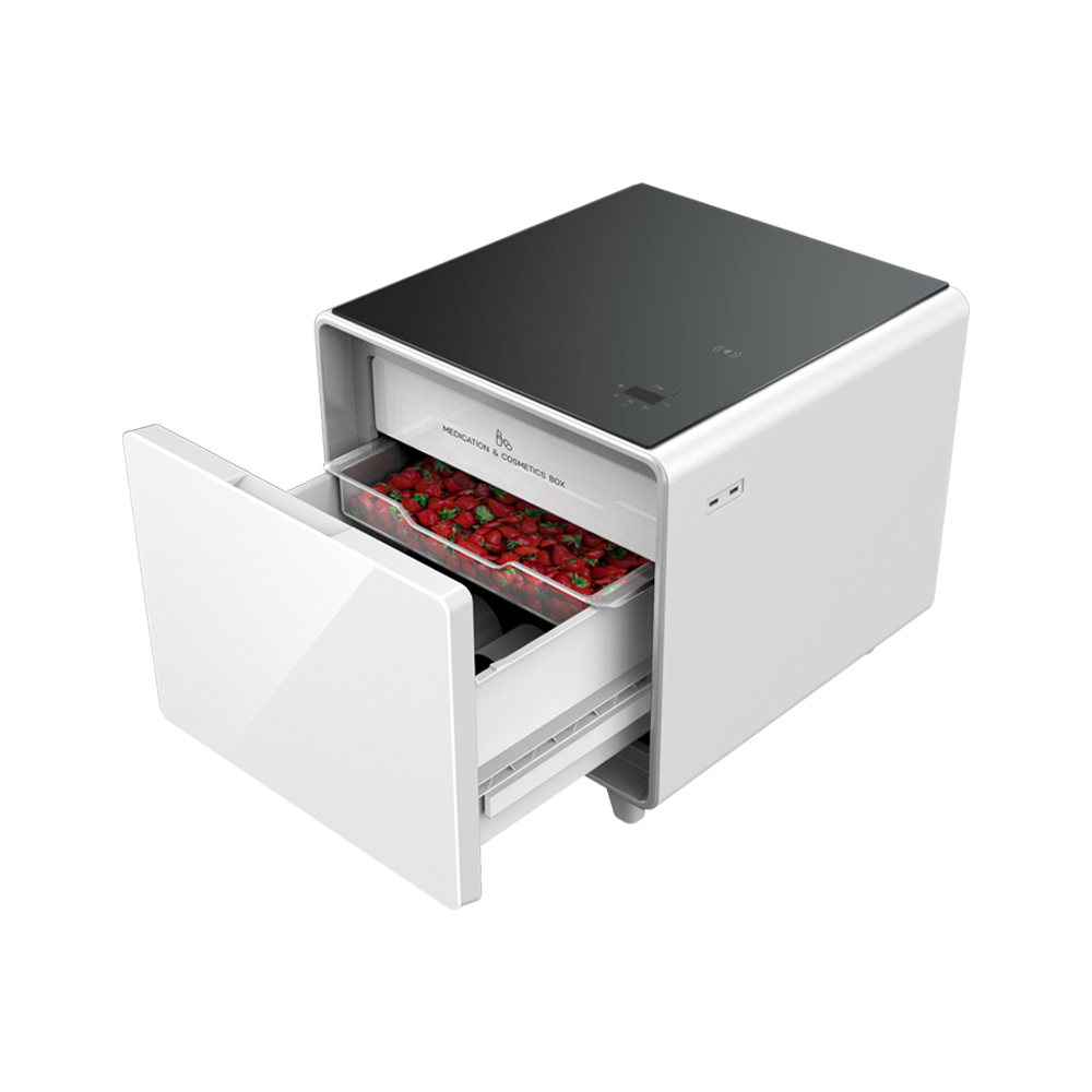 Mini Smart Coffe Table Fridge with Wireless Charger