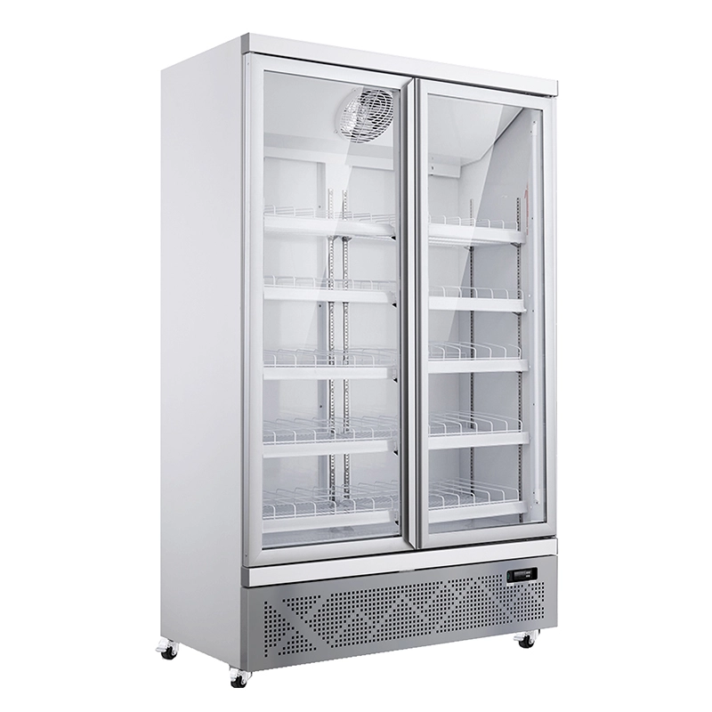Refrigerador comercial de doble puerta Enfriador montado en la parte inferior 1
