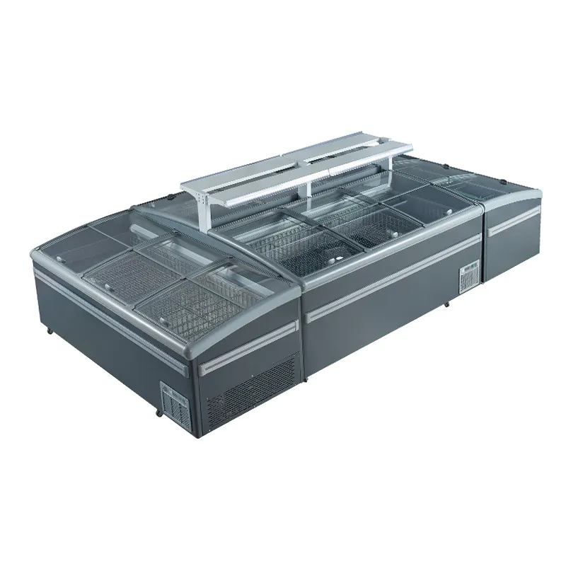 Bulk Glass Top Island Freezer Factory for Aquariums 2