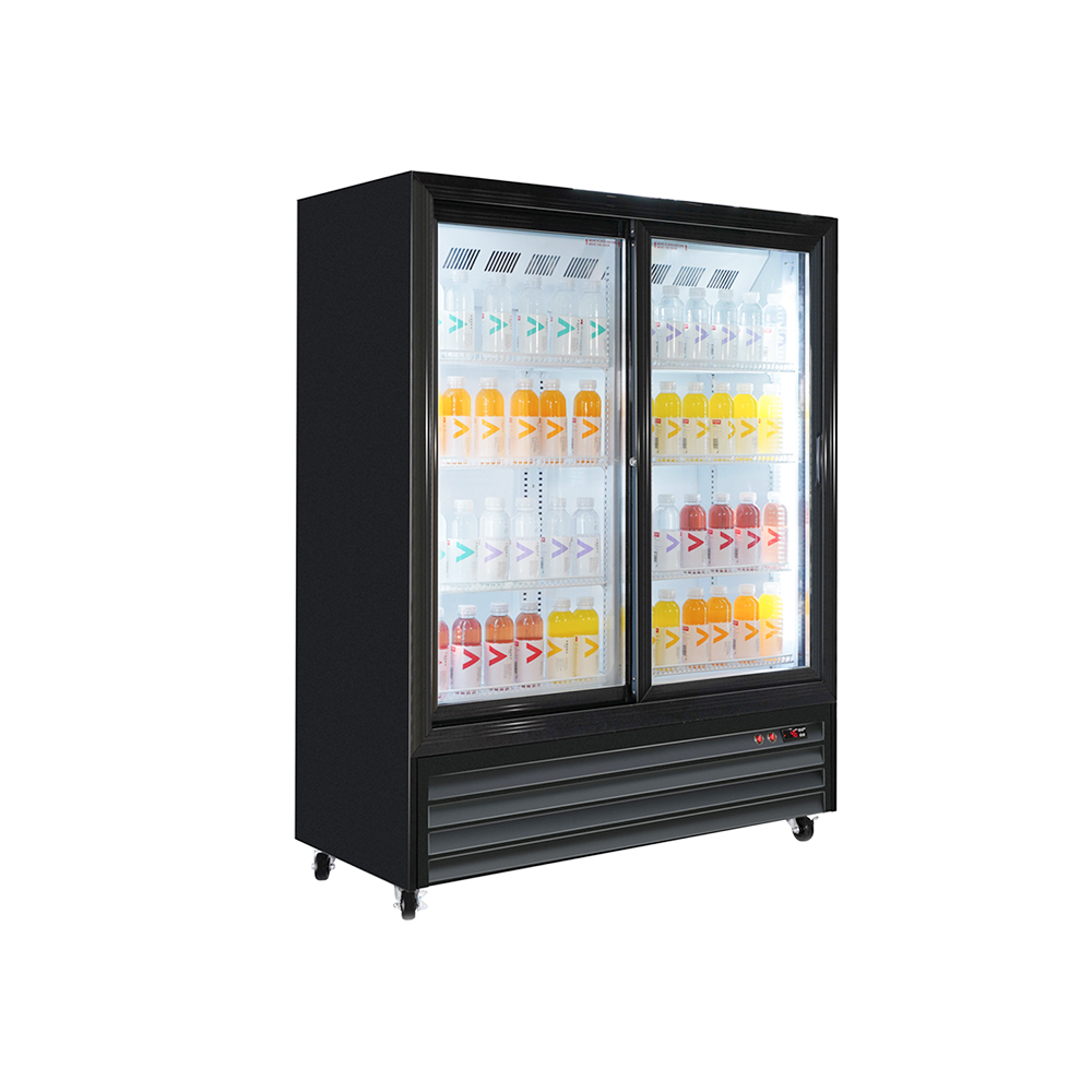 Refroidisseur de marchandiseur à double porte Apex pour la promotion des boissons 1