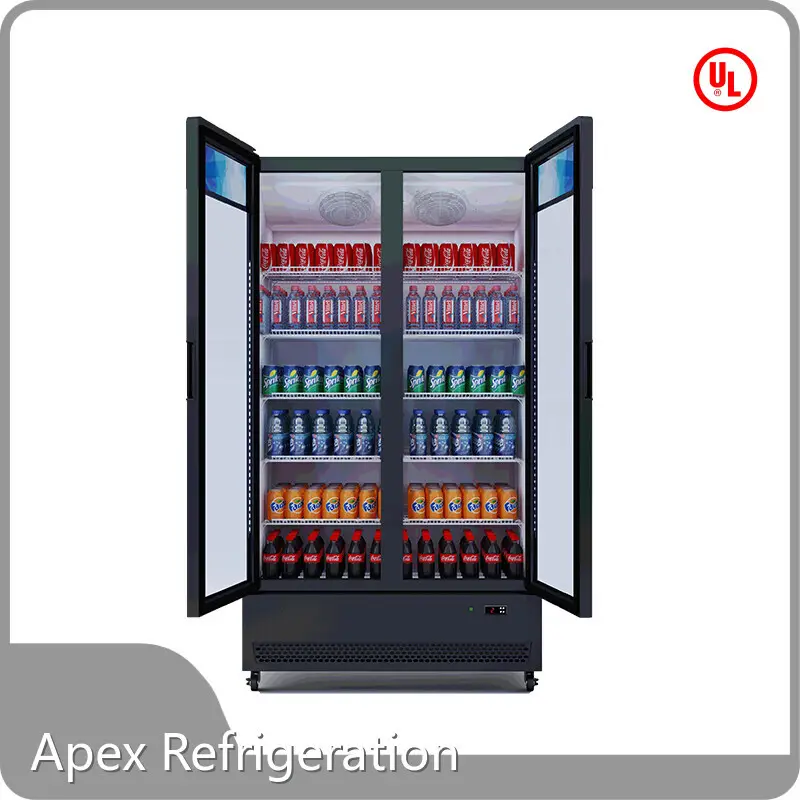 Upright Drink Cooler Apex Cool Brand 1040×590×2040mm (41″×23.2″×80.3″) 1000×560×1985mm (39.4″×22.1″×78.2″) 1