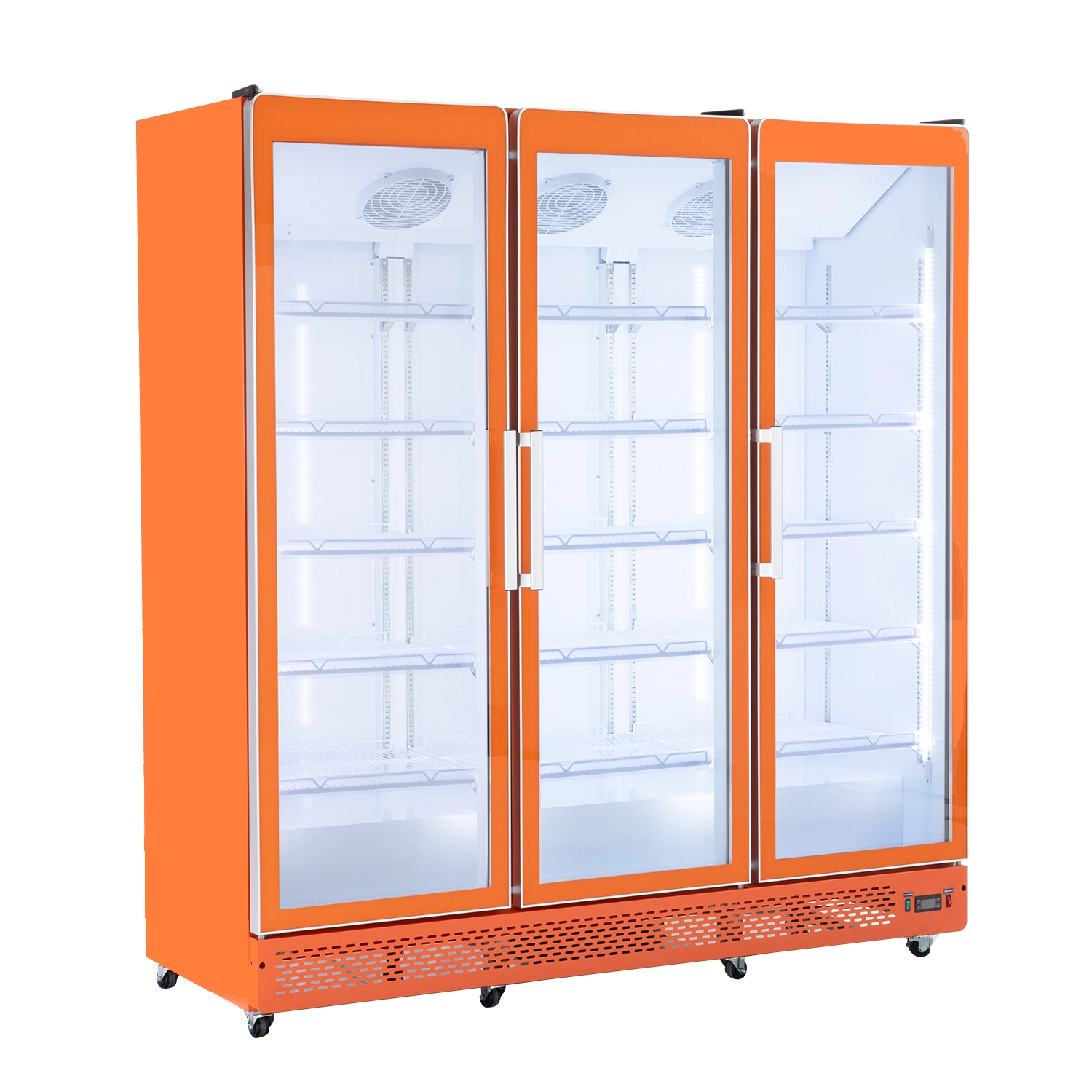 Refrigerador expositor de tres puertas con puerta de vidrio completa para promoción de bebidas | V3U1880 Ápice 1