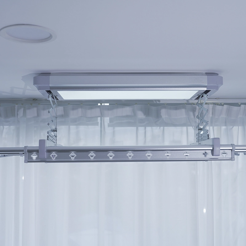 Mini Smart Ceiling Mounted Laundry Drying Rack Full Screen LED Light D09-09 - ABTUHOME 1