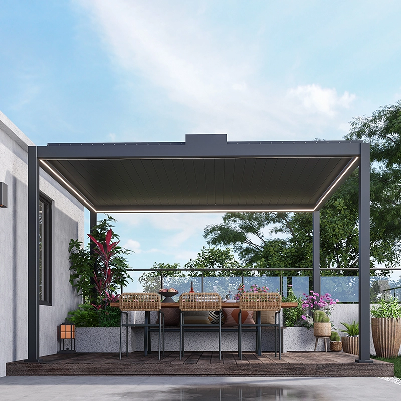 Kits de pérgola motorizada de aluminio LIHUE 3 x 4m diseño hogar 1