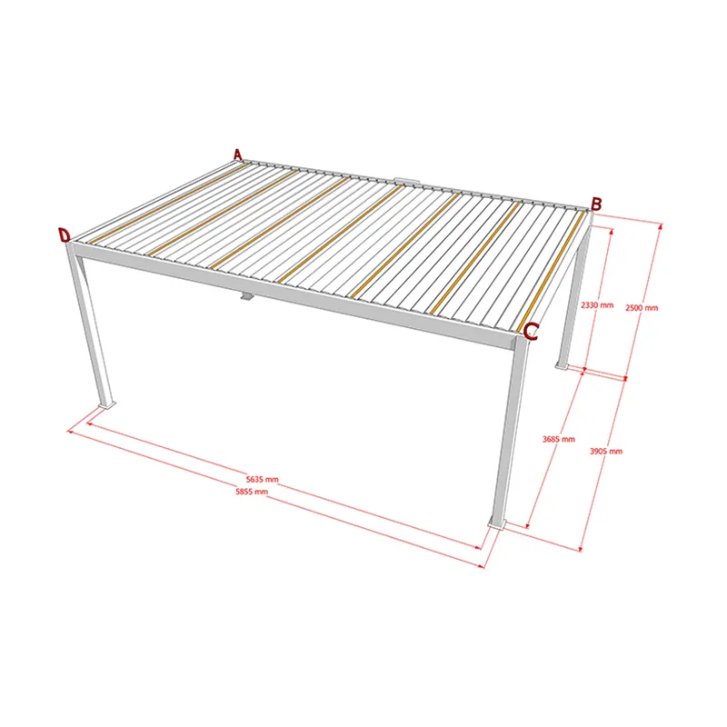 Custom Aluminum Pergola - - LIHUE-1 4