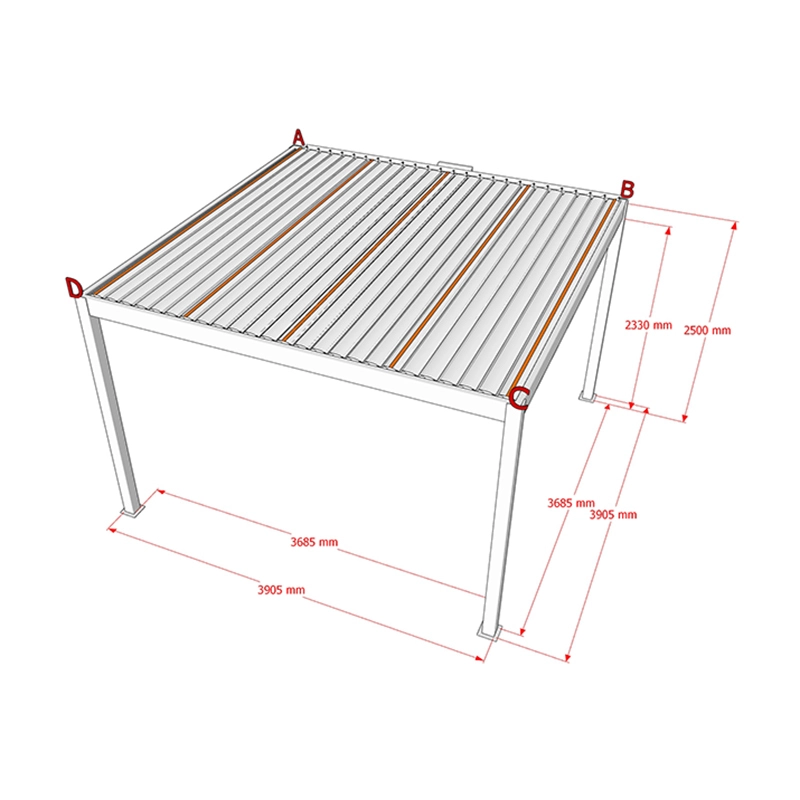 Outdoor Aluminum Pergola by LIHUE 4