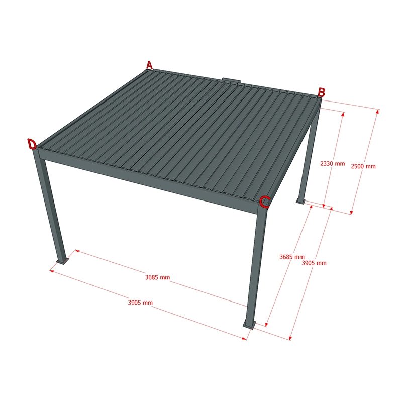 Outdoor Aluminum Pergola by LIHUE 3