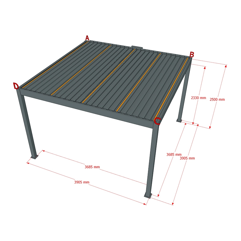 Outdoor Aluminum Pergola by LIHUE 2