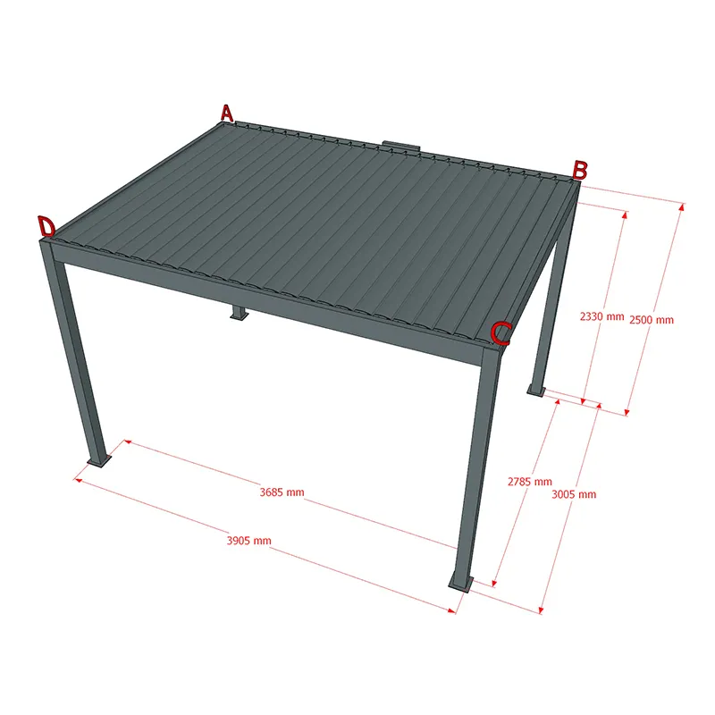 Standard Dimensions of a Pergola - - LIHUE 4