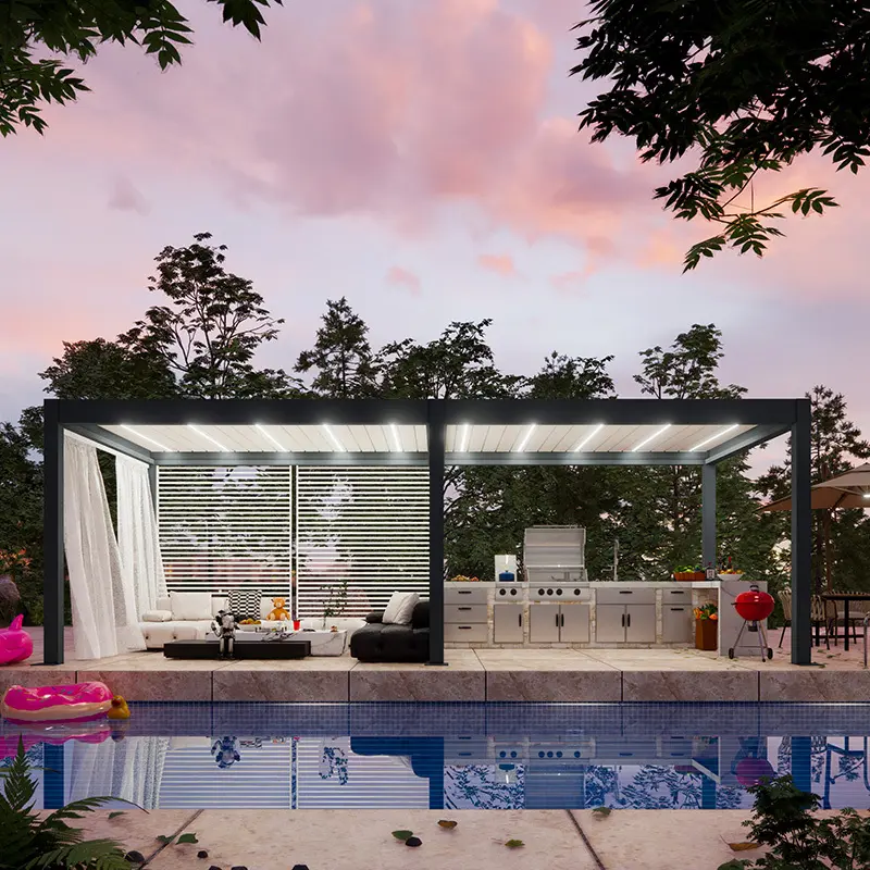 Louvered Roof Pergola Kits by LIHUE 3