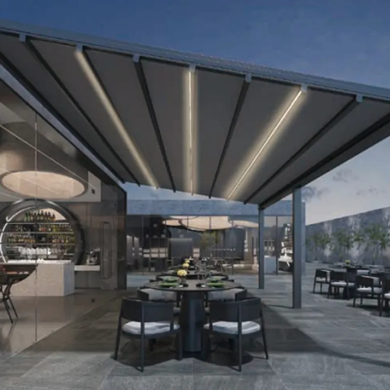 Aluminium Pergola with Adjustable Louvers by LIHUE 5
