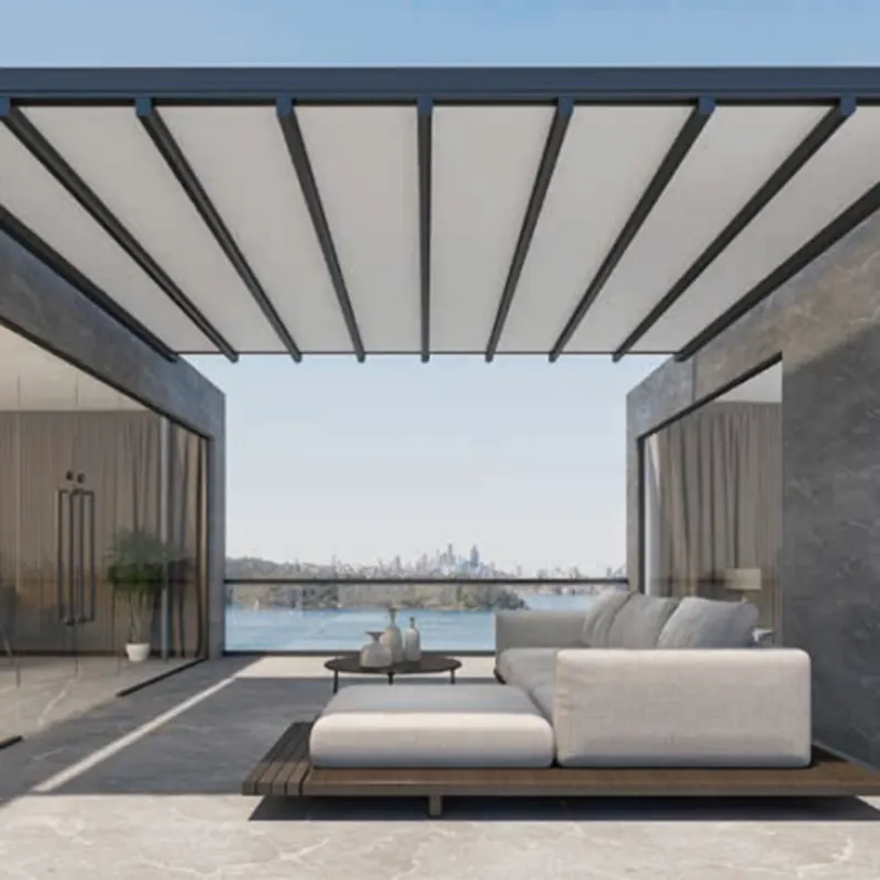 Aluminium Pergola with Adjustable Louvers by LIHUE 4