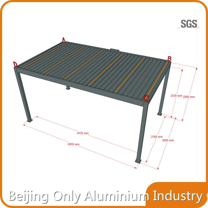 Adjustable Louvered Pergola Kit LIHUE Brand 1