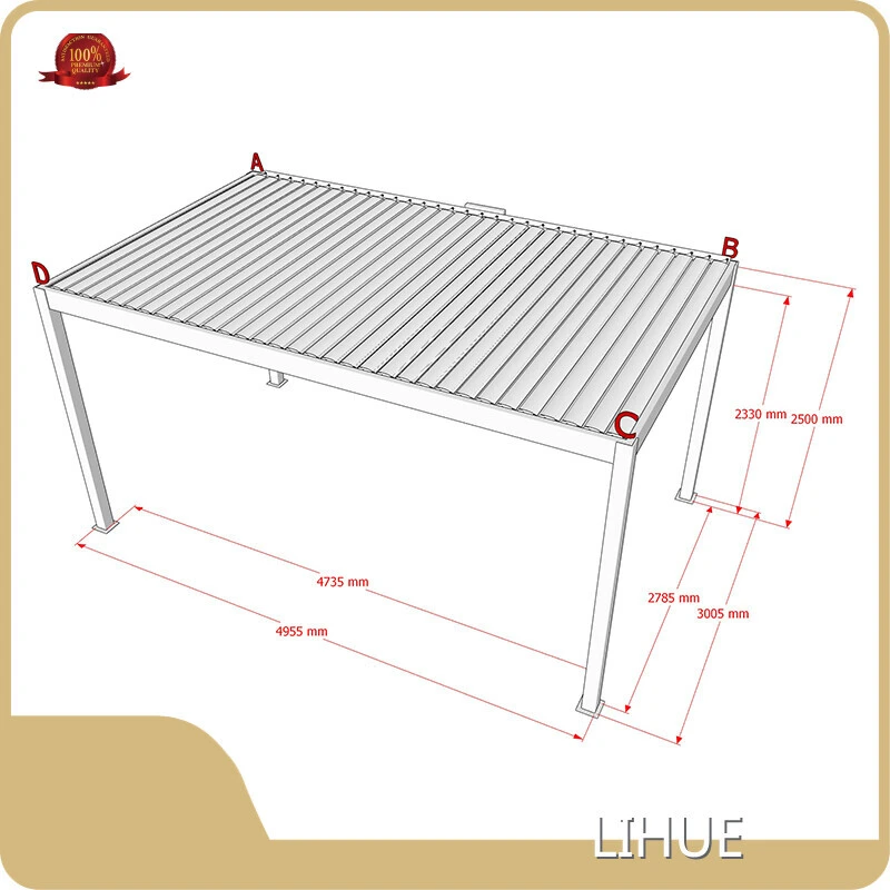 12 X 20 Aluminum Pergola - - LIHUE 1