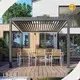 Black Aluminum Pergola - - LIHUE 1