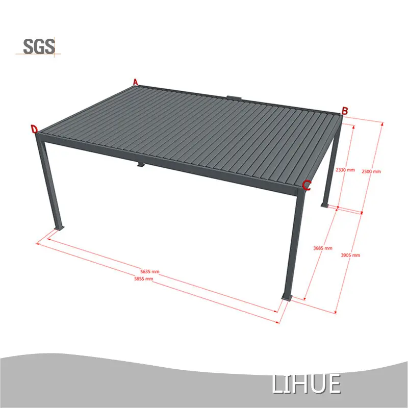20x20 Aluminum Pergola - - LIHUE 1