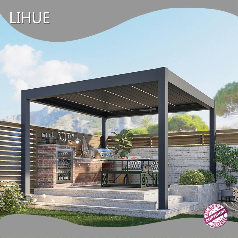 Aluminum Louvered Pergola Kits by LIHUE 1