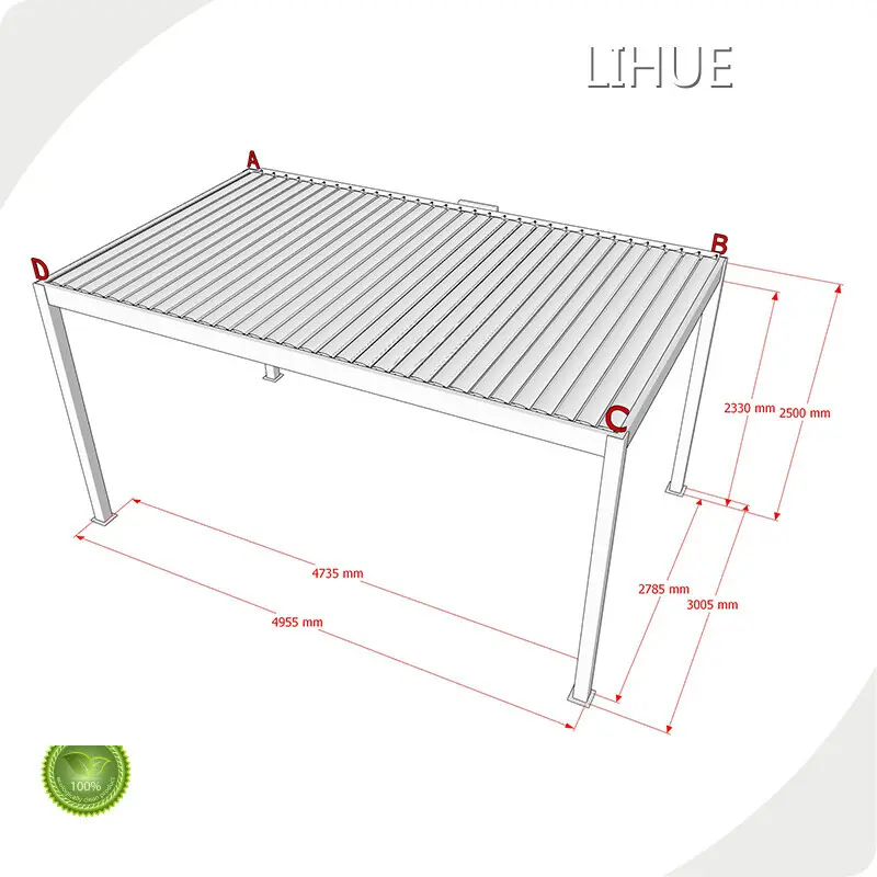 Aluminum Pergola on Deck - - LIHUE 1