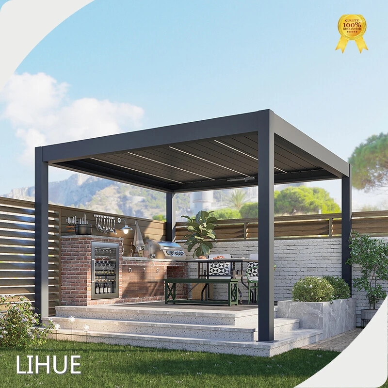 12 X 20 Aluminum Pergola - - LIHUE-2 1
