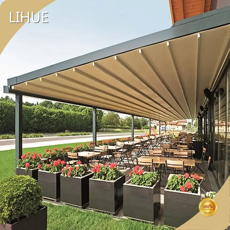 Aluminum Pergola with Retractable Shade by LIHUE 1