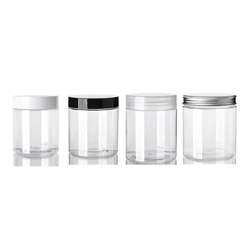 Transparent Plastic Food Jar PET Snacks Candy Container with Lid 1