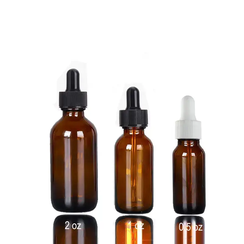 Wholesale Amber Glass Dropper Bottles SJ MINGHUA Brand 6