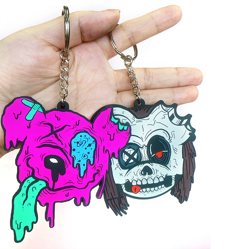PVC Charms Pendant Custom 3D Anime Soft PVC Rubber Keychain 1