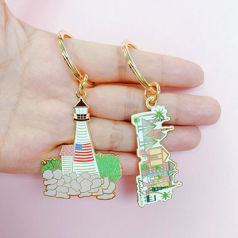Buy Custom Shape Metal Keychains Factory 5