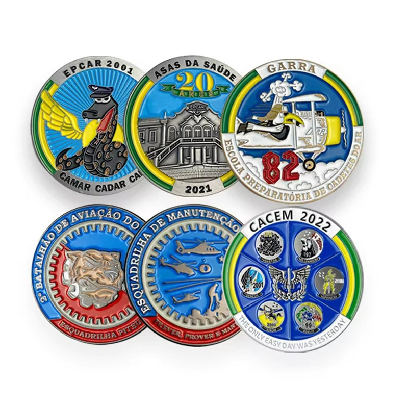 Factory Gold Silver Bronze The Coins Supplier Logo 3D Souvenir Enamel Metal Custom Challenge Coin 1