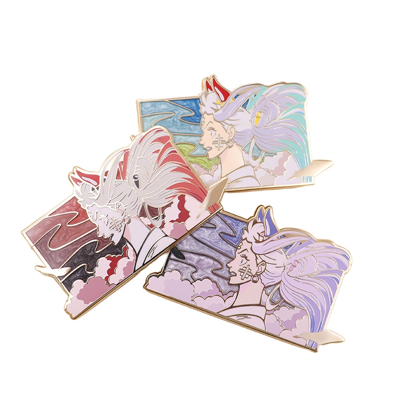 China Supplier Pin Emblem Manufacture Cute Custom Enamel Collar Pin 1