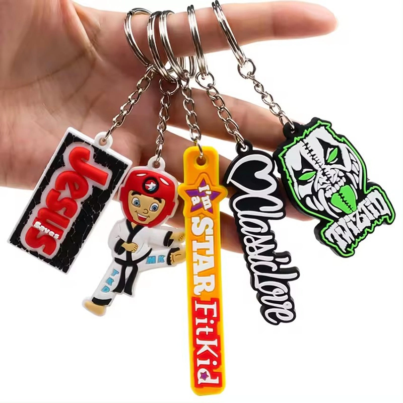 Cheap Custom Design Key Rings Soft Rubber PVC Keychains Manufacturers 1
