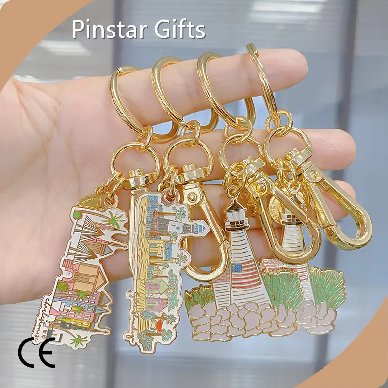 Buy Custom Shape Metal Keychains Factory 1