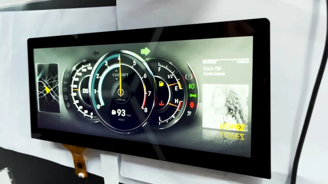 RJY 12.3 inch 1920*720 TFT Stretched Bar LCD Display for Car 1