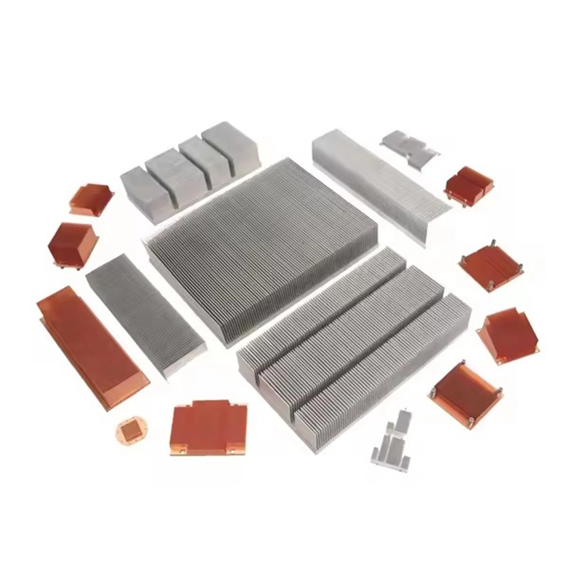 Hot selling custom led copper fin skiving heat sink big aluminum skived fin heat sink 1