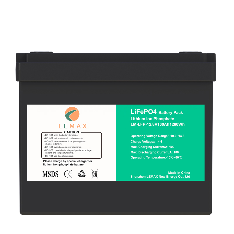 Batteria al litio LFP-12,8V100Ah da 1,28kWh 2