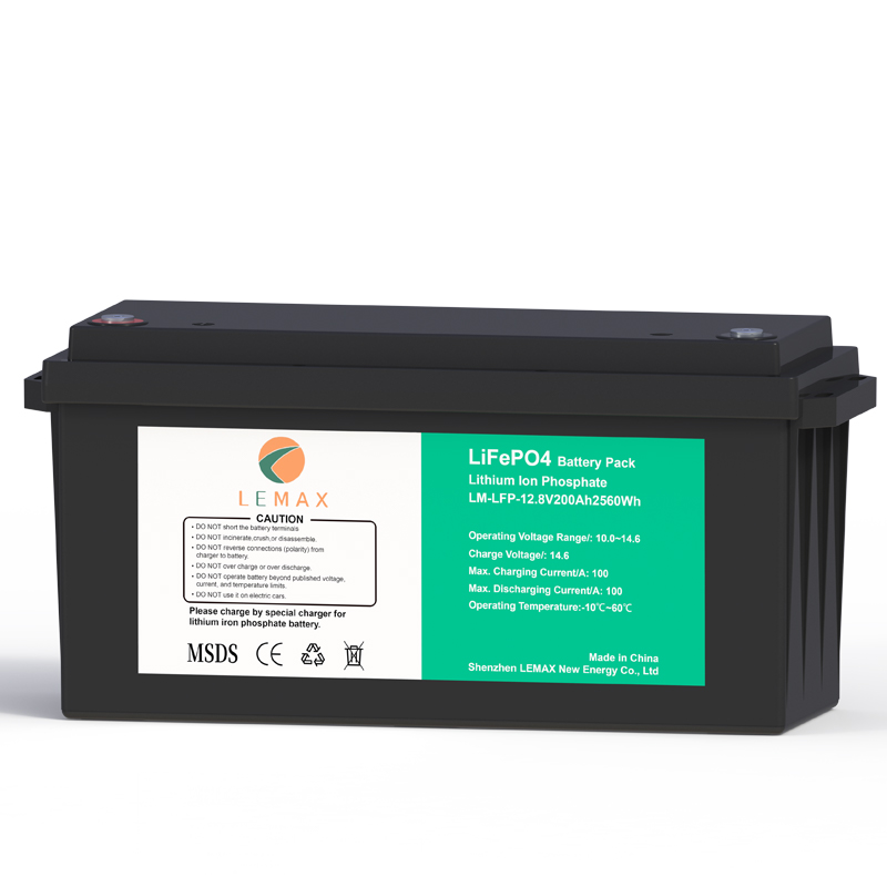 بطارية ليثيوم بقدرة 2.5 كيلو وات في الساعة LM-LFP-12.8V200Ah 1